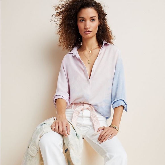 Anthropologie Tops - NWOT Cloth & Stone Tie Dye Buttondown